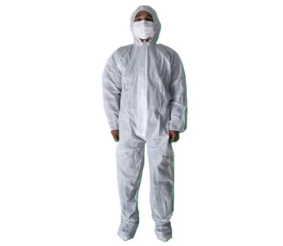 High quality disposible Protective clothing w/head/ foot